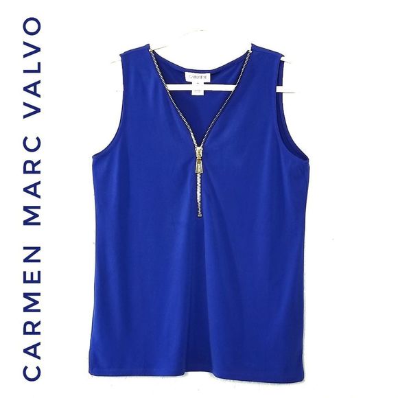 Front Gold Zip Camisole/Top CARMEN - Picture 4 of 8